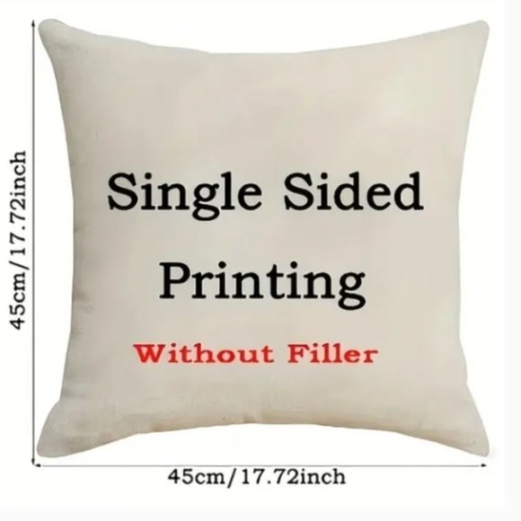 NEW LINEN BLEND HAPPY EASTER/NURSERY BUNNY RABBITS DECOR PILLOW COVER 17.7" - Picture 2 of 3